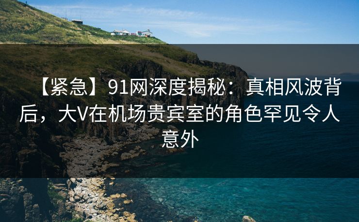 【紧急】91网深度揭秘：真相风波背后，大V在机场贵宾室的角色罕见令人意外